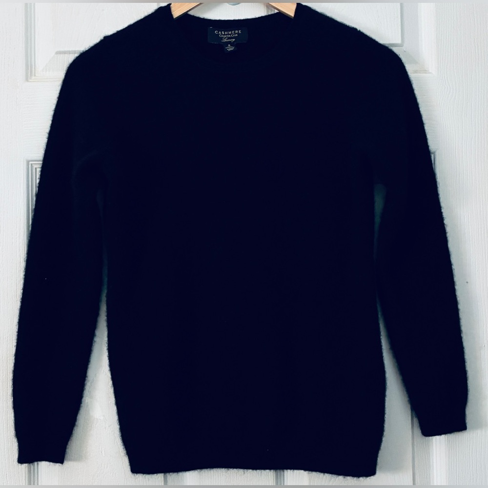 Cashmere Classic Black Sweater by Charter Club
